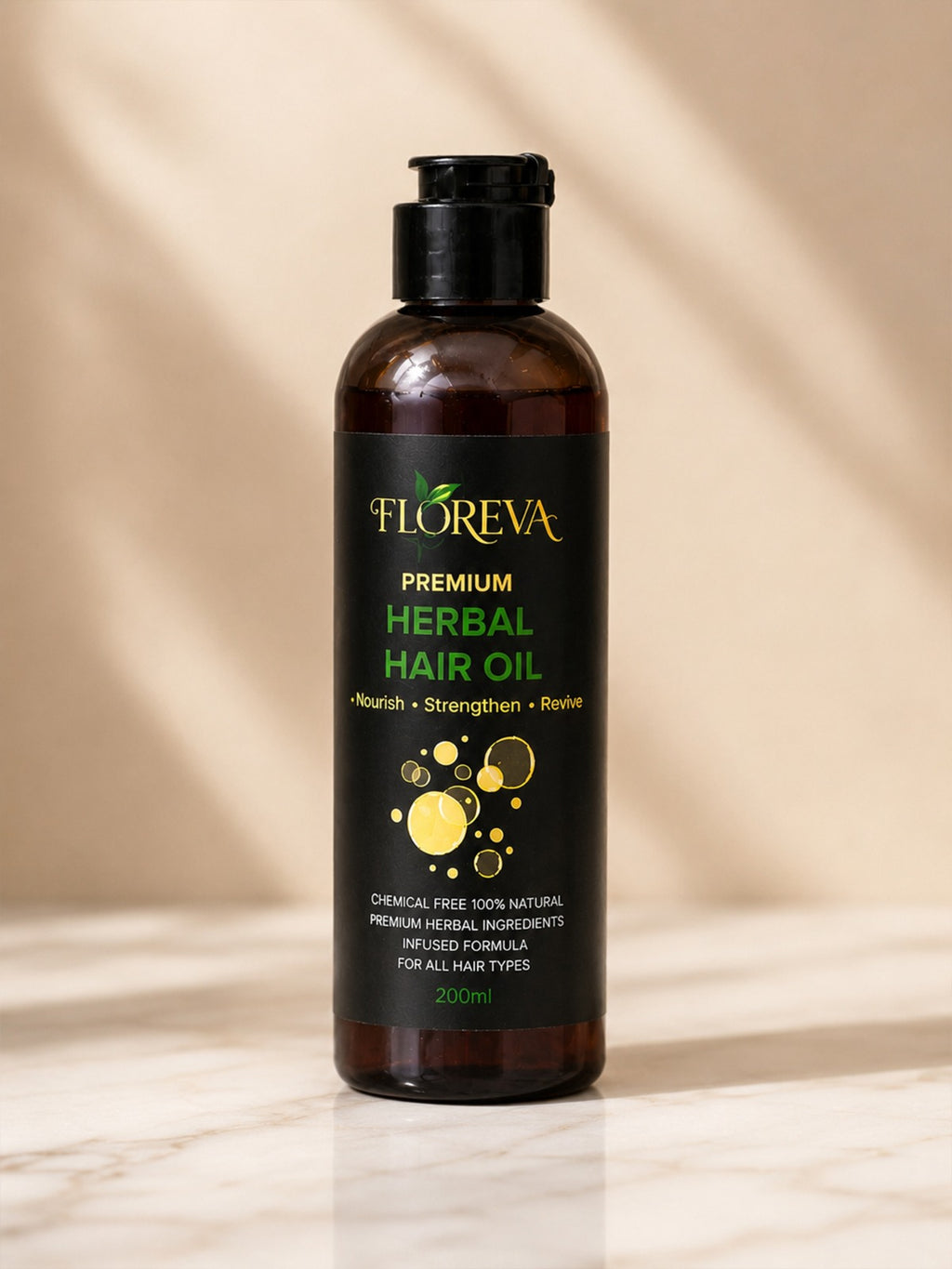 🌿 FLOREVA Premium Herbal Hair Oil