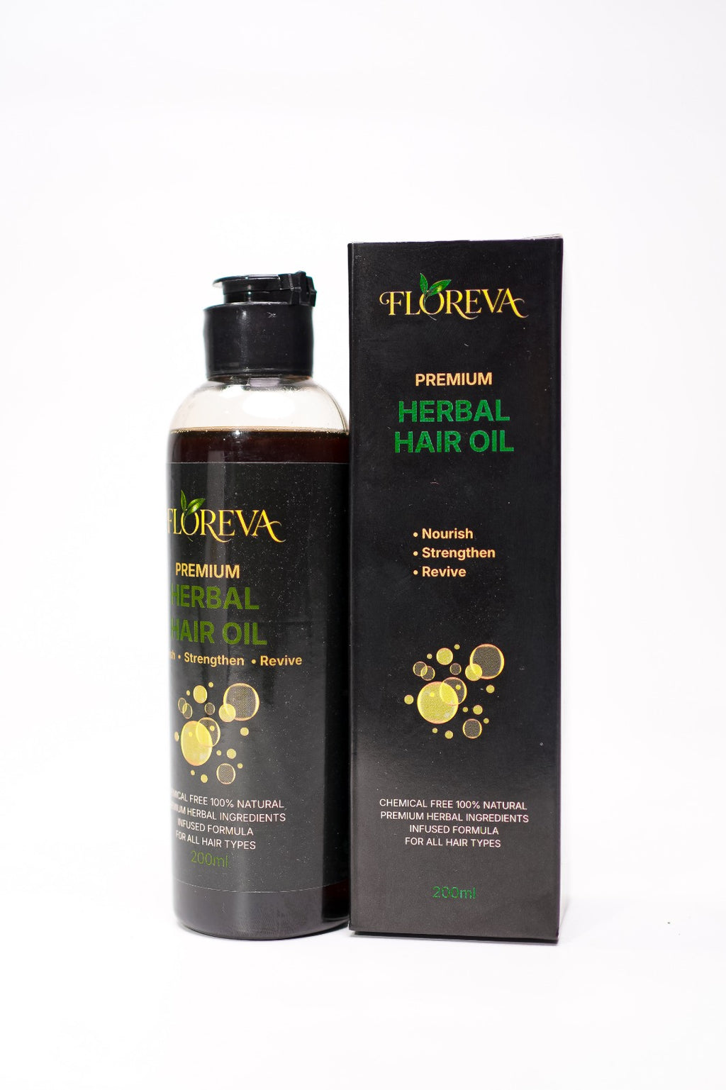 🌿 FLOREVA Premium Herbal Hair Oil