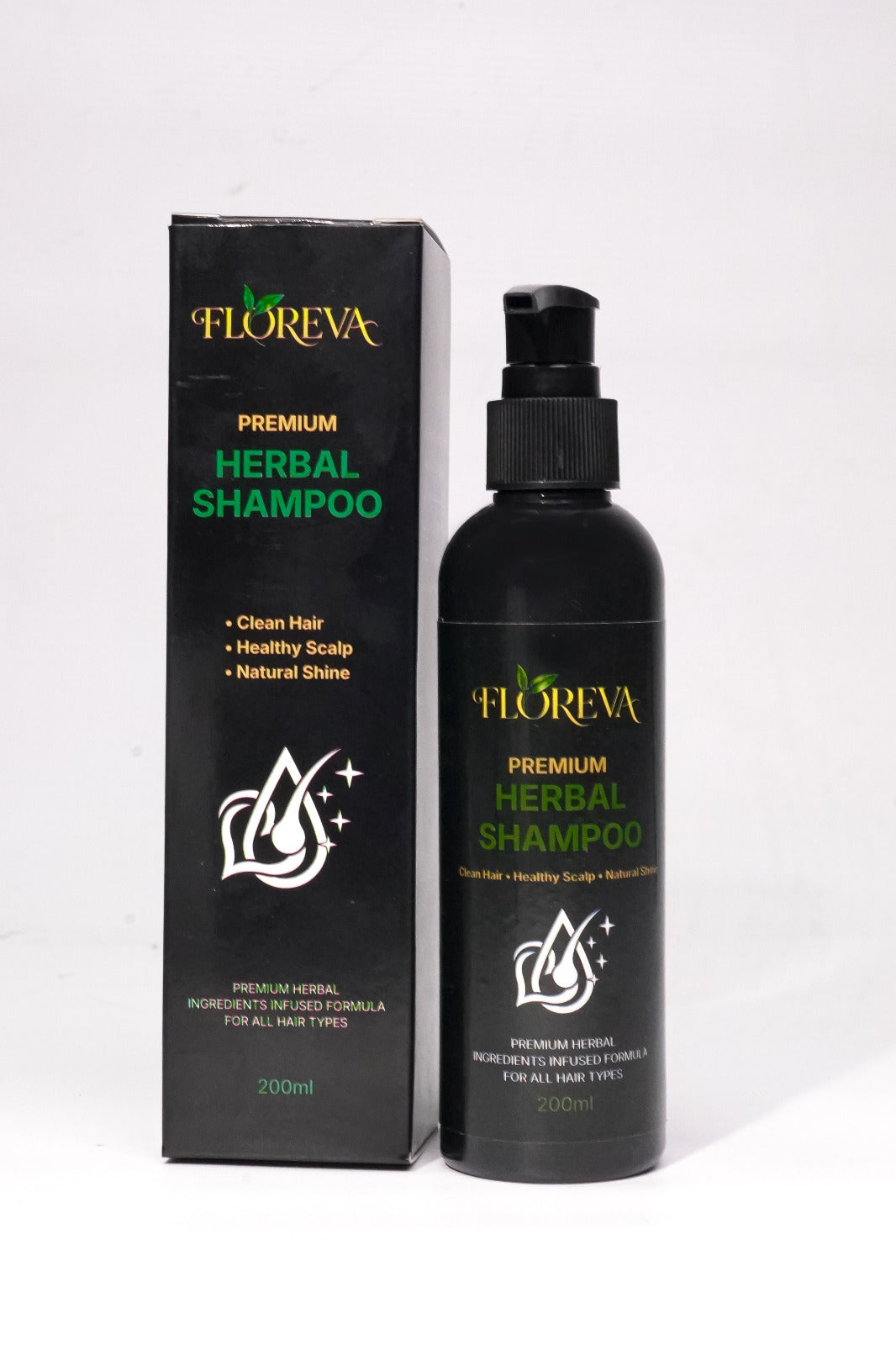 🌿 FLOREVA Premium Herbal Shampoo